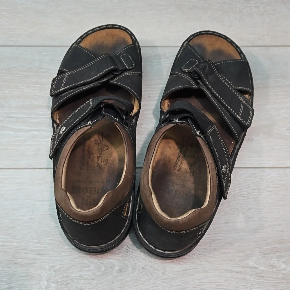 Finn Comfort Women Samara Leather Hook&loop Sandals shoes sz 42/11